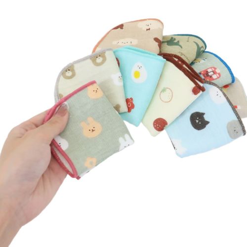 ミニタオル ガーゼミニミニタオル15cm ハンカチタオル うさぎ 新学期準備雑貨 グッズ メール便可