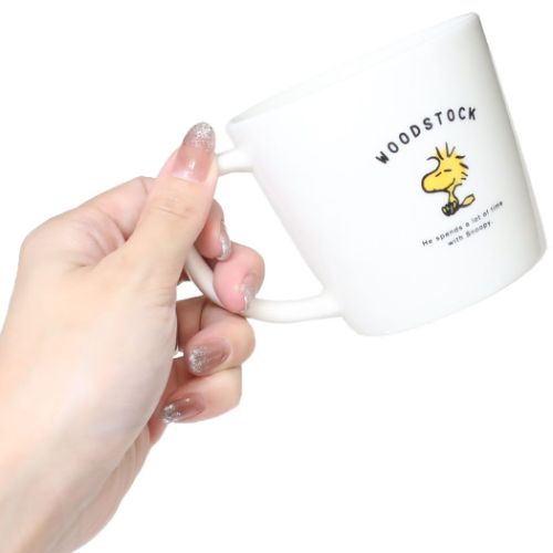 スヌーピー マグカップ スマイルフェイスマグM 磁器製 ウッドストック ピーナッツ キャラクター グッズ