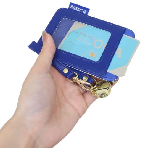 地元パン 定期入れ リール付きパスケース シングルパスケース 牛乳パン おもしろ雑貨 グッズ メール便可