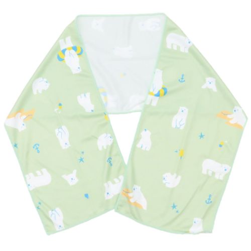 夏用ひんやりタオル クールタオル しろくま アニマル グッズ メール便可