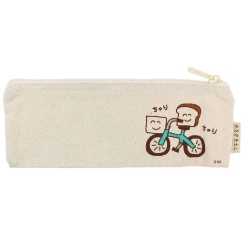 おえかきさん ペンケース スリムポーチ ぱんさんちゃりできた おもしろ雑貨 グッズ メール便可