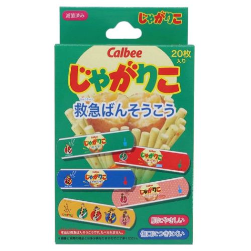 じゃがりこ 絆創膏 救急ばんそうこう 1BOX12入 お菓子パッケージ キャラクター グッズ メール便可