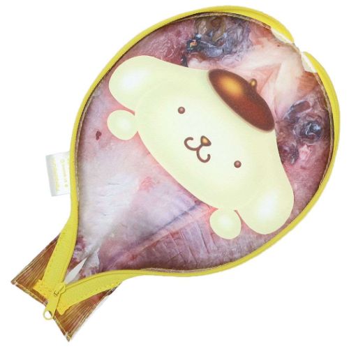 ポムポムプリン ミニポーチ 干物型ポーチ 黄鯛 キダイ サンリオ キャラクター グッズ メール便可