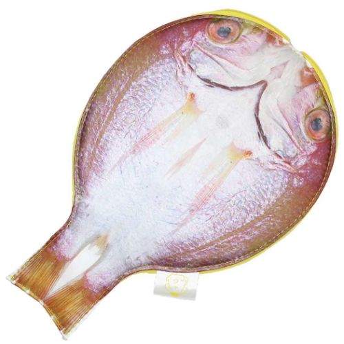 ポムポムプリン ミニポーチ 干物型ポーチ 黄鯛 キダイ サンリオ キャラクター グッズ メール便可