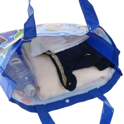 スーパーマリオ プールバッグ ビーチトートバッグ ブルー キャラクター グッズ