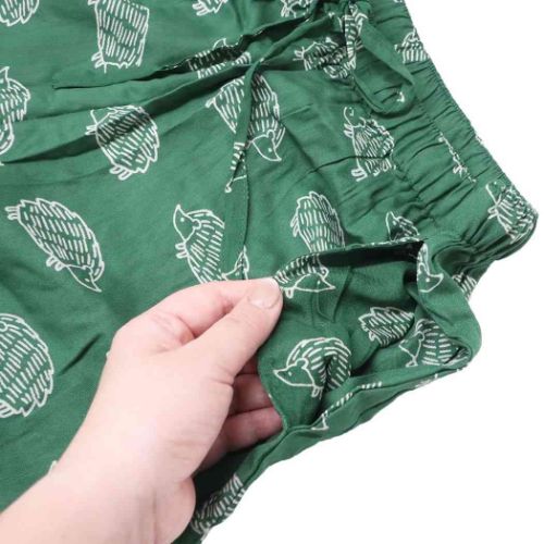 ハリオ ルームウェア 夏用ひんやりクールステテコ グリーン レディース メンズ ハリネズミ グッズ