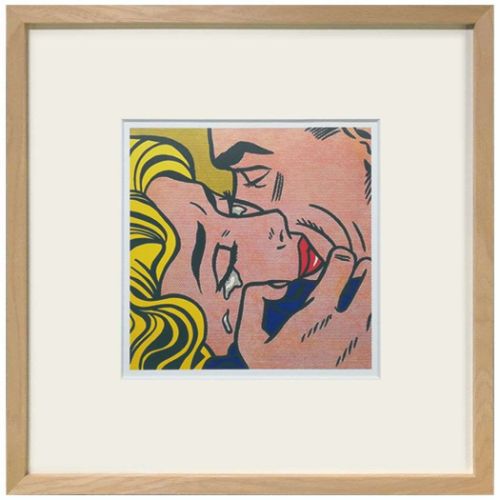 リキテンシュタイン アートポスター Roy Lichtenstein Kiss V ギフト インテリア 取寄品