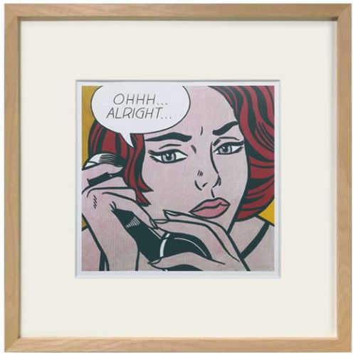 リキテンシュタイン アートポスター Roy Lichtenstein Ohhh...Alright... ギフト インテリア 取寄品