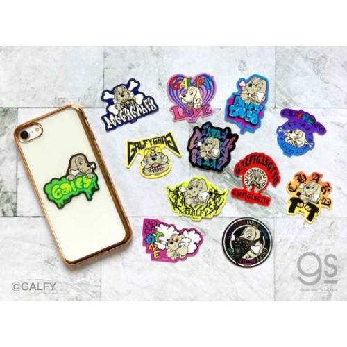 GALFY ビニールシール ダイカットミニステッカー グラフィティロゴ02 キャラクター グッズ メール便可