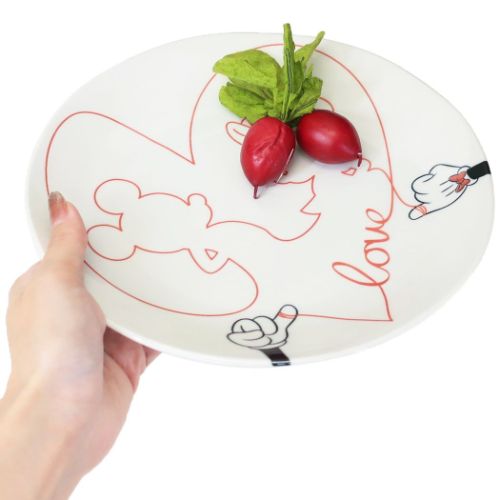 ミッキーマウス&ミニーマウス 食器セット 取り分けセット 大皿1枚&中皿3枚セット ディズニー キャラクター グッズ