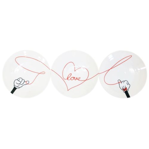 ミッキーマウス&ミニーマウス 食器セット 取り分けセット 大皿1枚&中皿3枚セット ディズニー キャラクター グッズ