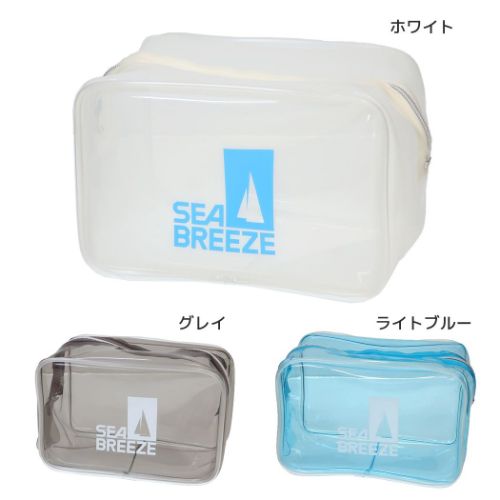 シーブリーズ コスメポーチ マチ付ポーチ SEA BREEZE ビニール グッズ