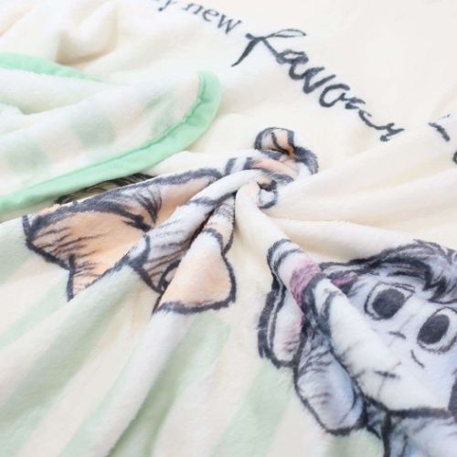 くまのプーさん ひざ掛け毛布 フランネルブランケット ナチュラルプー GN ディズニー キャラクター グッズ