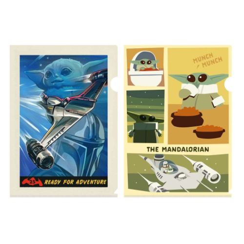 スターウォーズ マンダロリアン クリアフォルダー A4シングルクリアファイル2枚セット シーズン3 STAR WARS メール便可