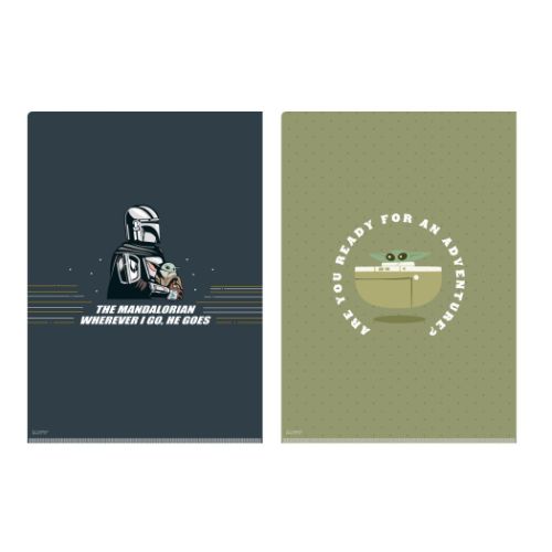 スターウォーズ マンダロリアン クリアフォルダー A4シングルクリアファイル2枚セット シーズン3 STAR WARS メール便可