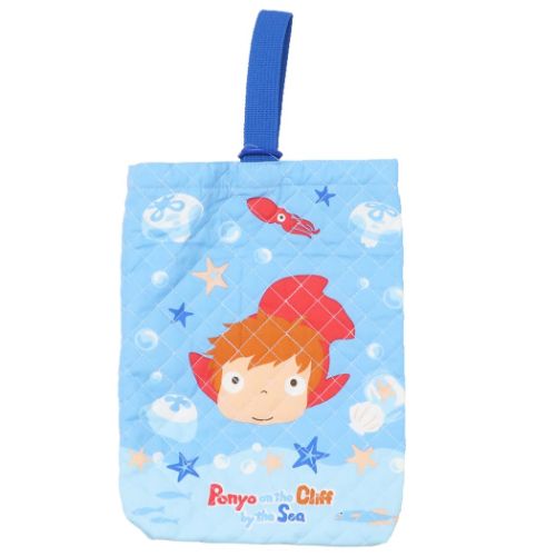 崖の上のポニョ シューズバッグ キルトシューズバッグ ゆらゆらポニョ スタジオジブリ キャラクター グッズ メール便可