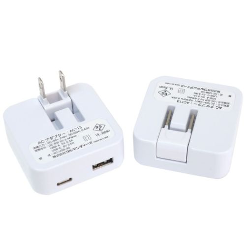 ちいかわ 急速充電器 USB/USB Type-C ACアダプタ うさぎ キャラクター グッズ メール便可