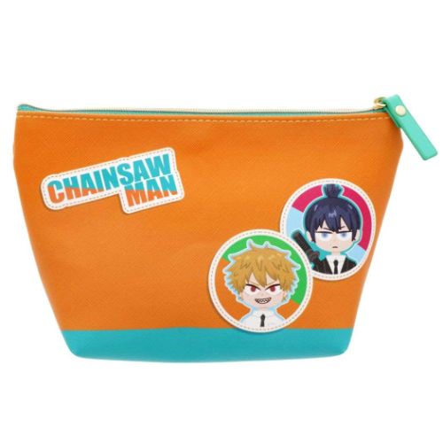チェンソーマン コスメポーチ シートケース付き 機能性ポーチ seepo シーポ デンジ＆早川アキ 少年ジャンプ アニメキャラクター グッズ