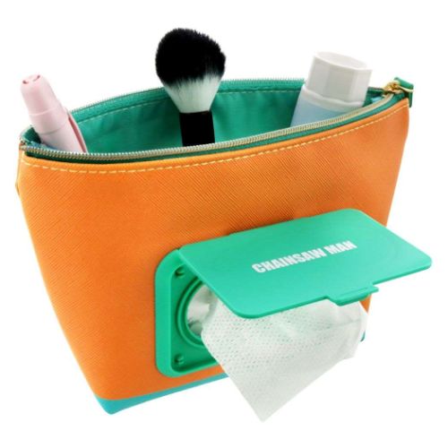 チェンソーマン コスメポーチ シートケース付き 機能性ポーチ seepo シーポ デンジ＆早川アキ 少年ジャンプ アニメキャラクター グッズ