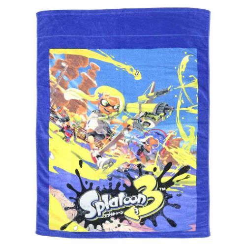 スプラトゥーン3 キッズタオルケット お昼寝ケット ペイントバトル キャラクター グッズ