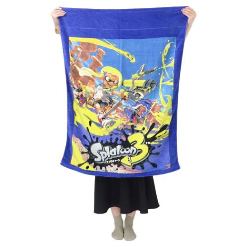 スプラトゥーン3 キッズタオルケット お昼寝ケット ペイントバトル キャラクター グッズ