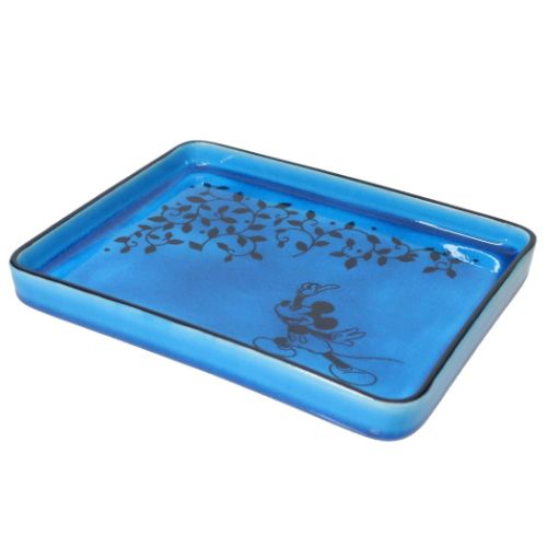 ミッキーマウス 中皿 長角皿 指さし ディズニー キャラクター グッズ