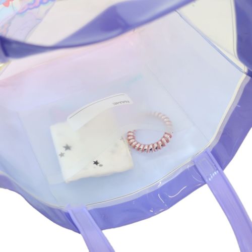 すみっコぐらし プールバッグ ビニールバッグ パープル サンエックス キャラクター グッズ