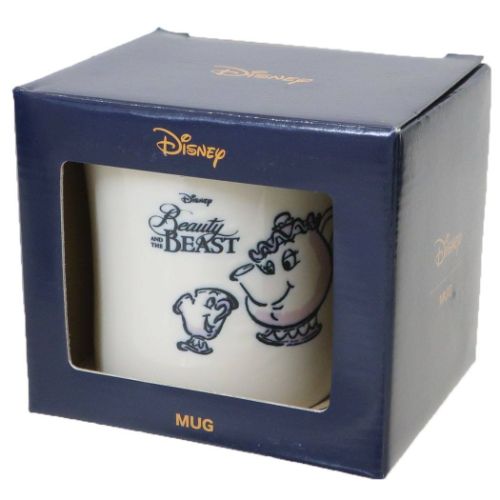 美女と野獣 マグカップ スケッチマグ ポット夫人とチップ ディズニー キャラクター グッズ