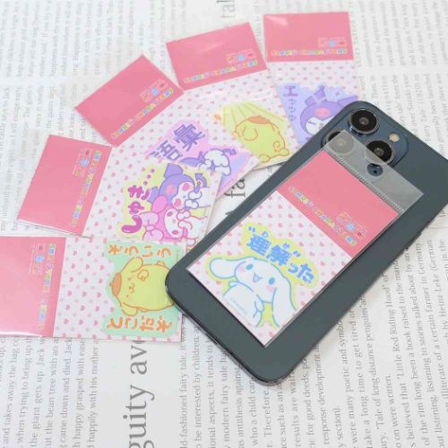 マイメロディ クロミ ビニールシール ダイカットミニステッカー 推し活 しゅき サンリオ キャラクター グッズ メール便可