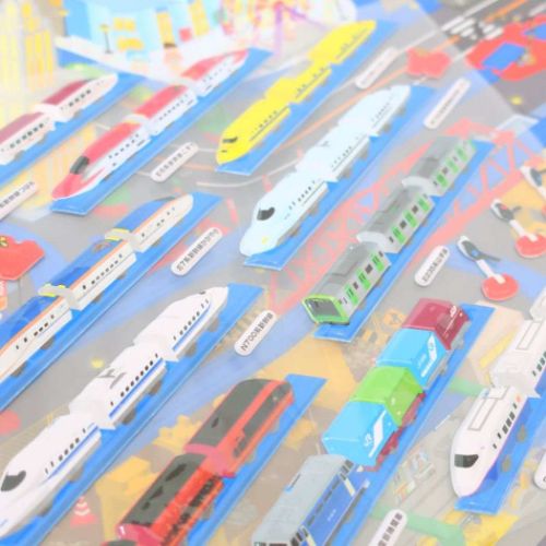 プラレール ジオラマステッカー おでかけHELLOシール 夜の街 鉄道 キャラクター グッズ メール便可