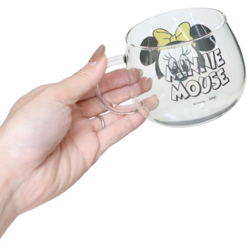 ミニーマウス マグカップ 耐熱ガラスマグ アイマグ ディズニー キャラクター グッズ