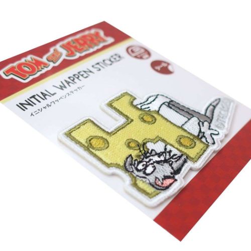 トムとジェリー ワッペン イニシャルワッペンステッカー H ワーナーブラザース キャラクター グッズ メール便可