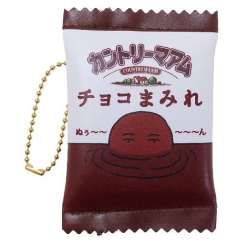 カントリーマアム ミニポーチ フラットミニポーチ チョコまみれ お菓子パッケージ キャラクター グッズ メール便可