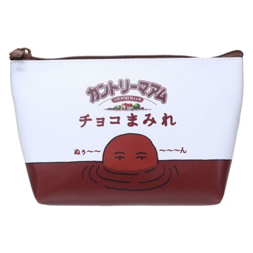 カントリーマアム コスメポーチ 船型ポーチ チョコまみれ お菓子パッケージ キャラクター グッズ