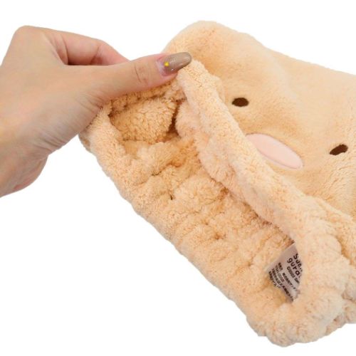 すみっコぐらし ヘアドライタオル帽子 タオルキャップ とんかつ サンエックス キャラクター グッズ