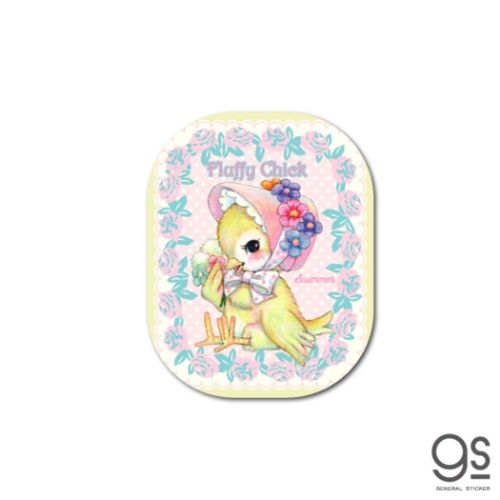 スイマー ダイカットシール ダイカットビニールミニステッカー ふわふわひよこ SWIMMER キャラクター グッズ メール便可