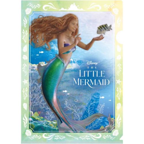 リトルマーメイド クリアフォルダー ホログラムクリアファイル A4 シングル 実写 ディズニープリンセス キャラクター グッズ メール便可