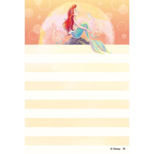 リトルマーメイド メモ帳 パタパタメモ ディズニープリンセス キャラクター グッズ メール便可