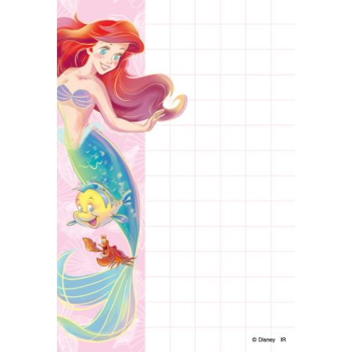 リトルマーメイド メモ帳 パタパタメモ ディズニープリンセス キャラクター グッズ メール便可