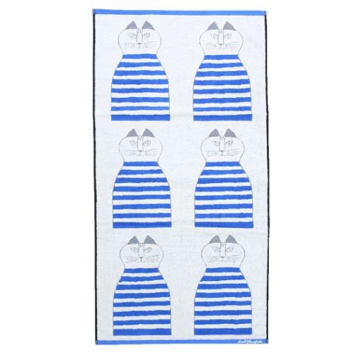 リサラーソン バスタオル ジャガード バスタオル ミンミブルー キャラクター グッズ