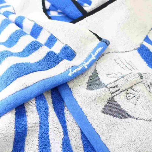 リサラーソン バスタオル ジャガード バスタオル ミンミブルー キャラクター グッズ