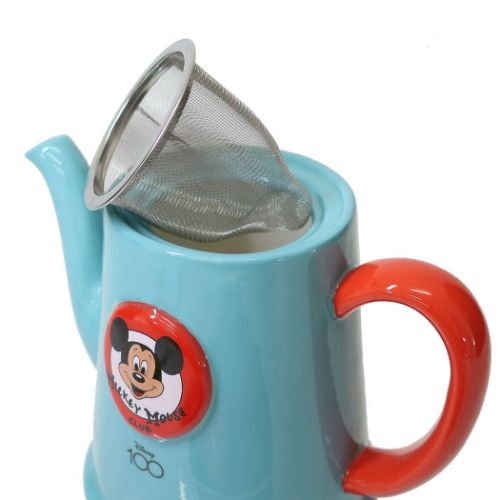 ミッキーマウス 陶磁器製急須 ティーポット レトロポップ ディズニー キャラクター グッズ