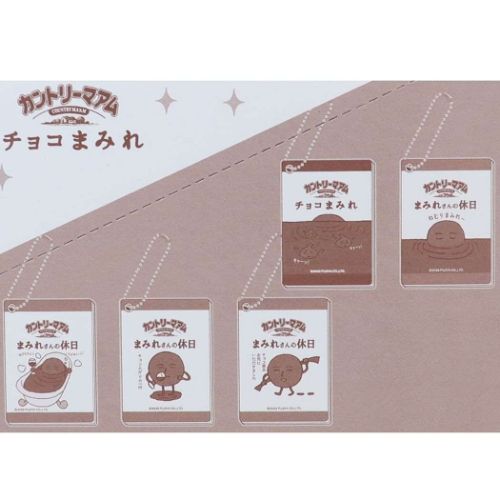 カントリーマアム 手鏡 スライドミラー 全10種 チョコまみれ お菓子パッケージ キャラクター グッズ メール便可