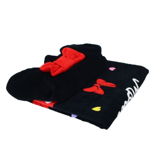 ミニーマウス 変身タオルポンチョ フード付きコンパクトバスタオル グロウアップ ディズニー キャラクター グッズ