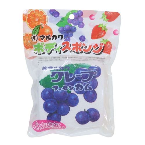 フーセンガム バス用品 ボディスポンジ グレープ お菓子パッケージ キャラクター グッズ