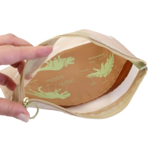 STUDY HOLIC トラベルポーチ メッシュA5ポーチ 古生物学 恐竜 おもしろ雑貨 グッズ メール便可