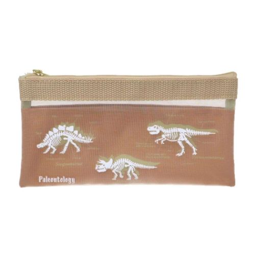 STUDY HOLIC ペンケース メッシュペンポーチ 古生物学 恐竜 おもしろ雑貨 グッズ メール便可