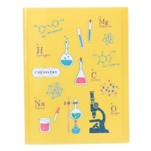 STUDY HOLIC ポケットファイル A4クリアブックファイル 化学 おもしろ雑貨 グッズ
