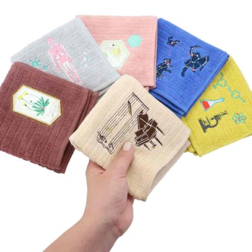 STUDY HOLIC ミニタオル タオルハンカチ 植物学 おもしろ雑貨 グッズ メール便可