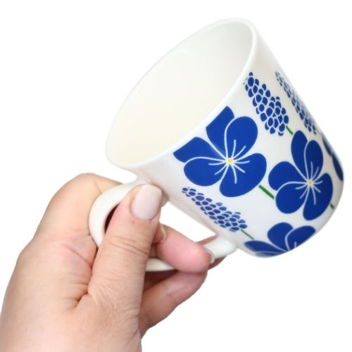 ミッフィー マグカップ たっぷりマグ ブルーフラワー ディックブルーナ 絵本キャラクター グッズ